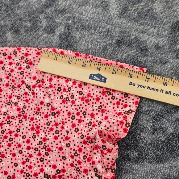 Nu Dimension Stretch Scrub Top Womens Large v neck floral print Nursing uniform - Picture 15 of 15